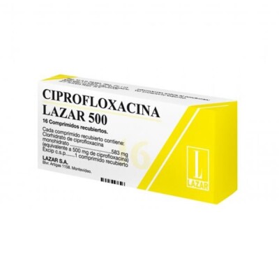 Ciprofloxacina Lazar 500 16 Comp. Ciprofloxacina Lazar 500 16 Comp.