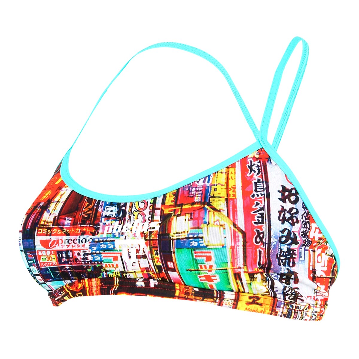 Phelps - Malla de Baño para Mujer Neon Tokio Collection Two Piece Top SW380999932 - Uv Upf 50+. 32. - 001 