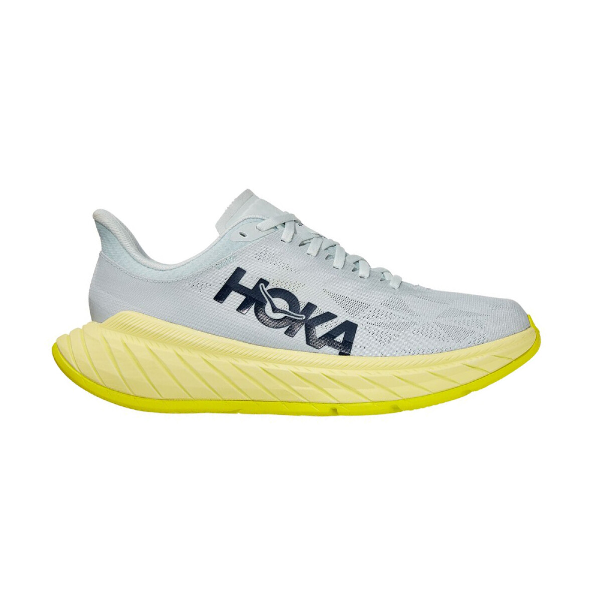 Hoka Champion Running Masculino Carbon X2 - Grey/Yellow 