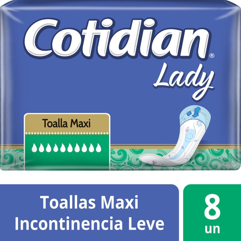 Protector Femenino Cotidian Lady Maxi X8