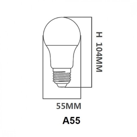 Pack x 6 pcs - Lámpara Led estándar 7W E27 Luz Fría