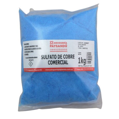 Sulfato de Cobre Comercial 1 Kg