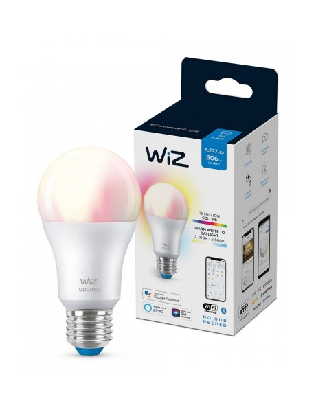 Pack 2 unidades lámparas LED WIZ Wifi RGB Color 9W E27 Pack 2 unidades lámparas LED WIZ Wifi RGB Color 9W E27