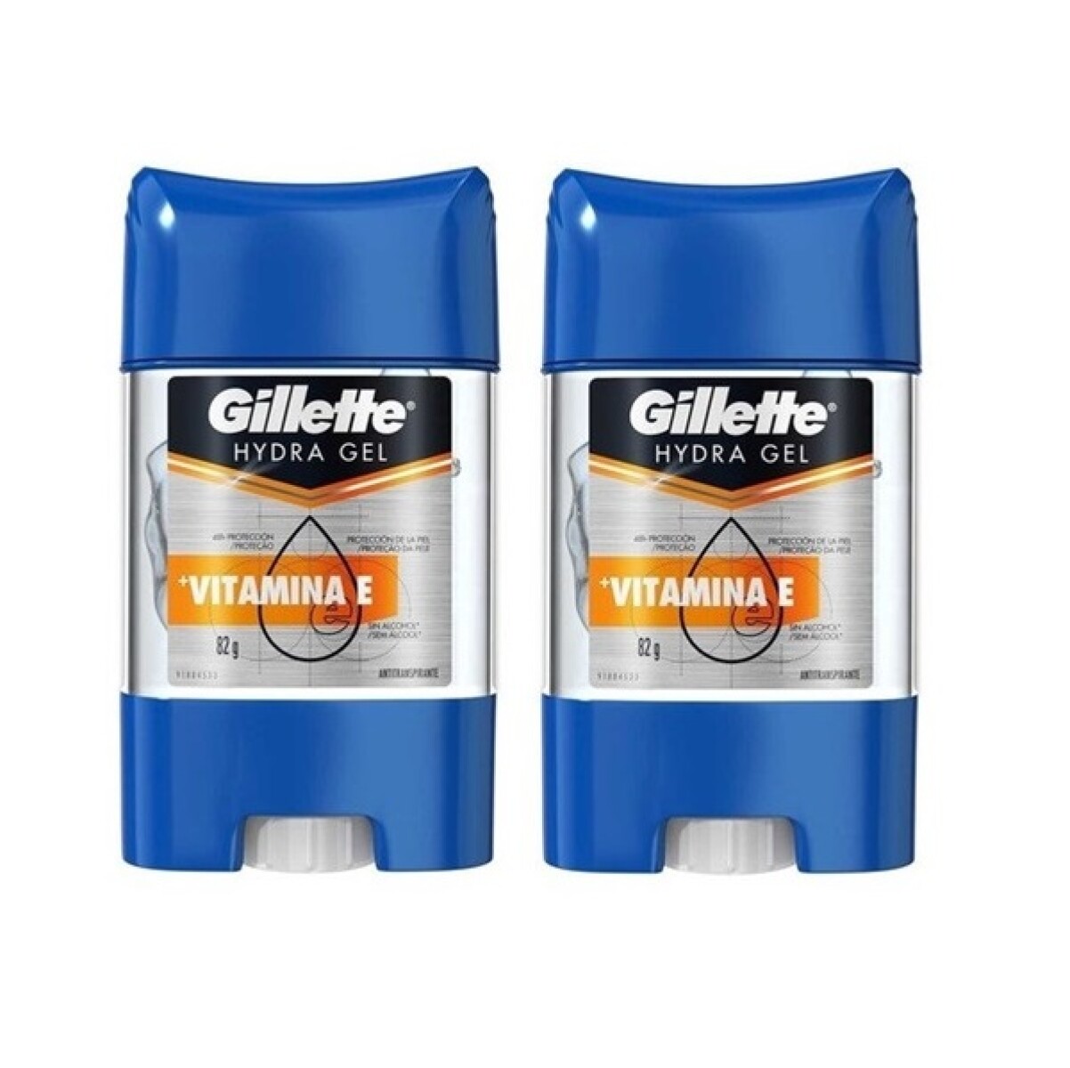 Desodorante Gel Gillette Hydra Gel Vitamina E 82 Grs. 2 Uds. 