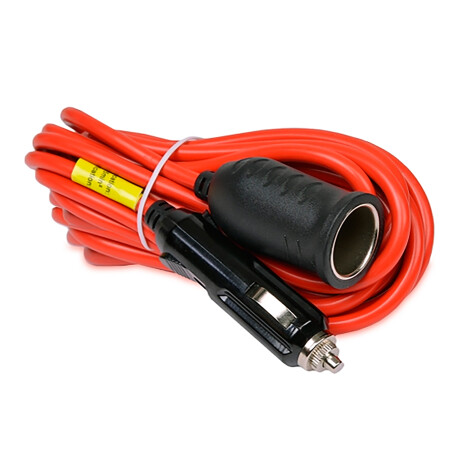 Cable Extensible Macho a Hembra AUTO-CR-001-BULK - Macho a Hembra. 12V. 3,6M. Negro / Rojo. 001