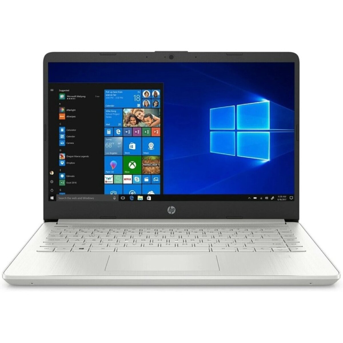 NOTEBOOK HP 14-DQ2038MS 8GB/256GB 14' CORE I3 - SILVER 