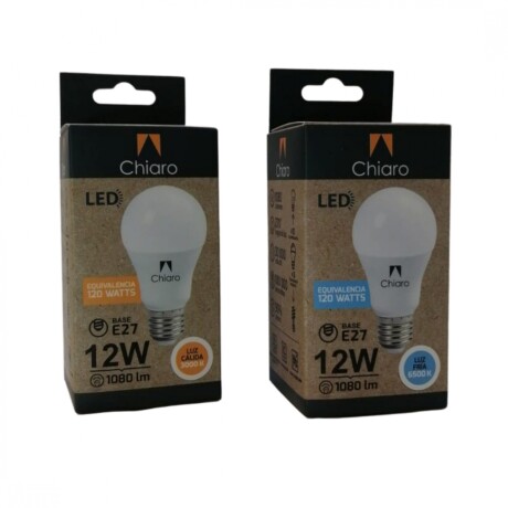 Pack x 6 pcs - Lámpara led estándar 12W E27 Luz Fría