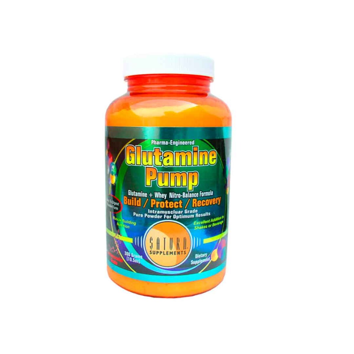 Glutamina Pump Saturn en polvo 300gr aminoacidos - 001 
