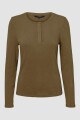 Tops jinelle con botones. Military Olive