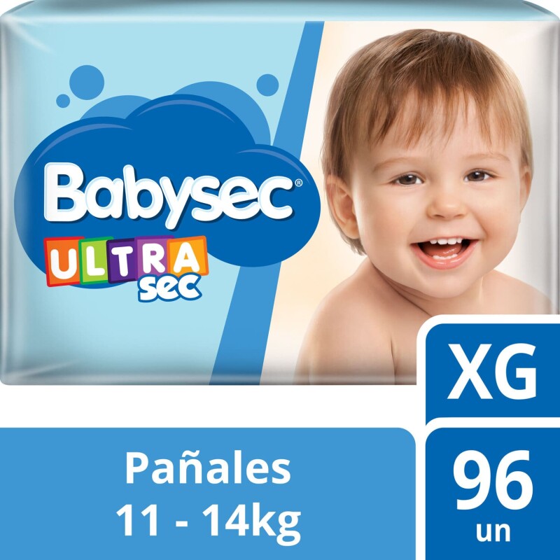 Pañales Babysec Ultrasec XG X96