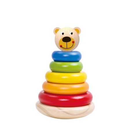 Torre Tooky Toy Oso de Anillos de Colores 001