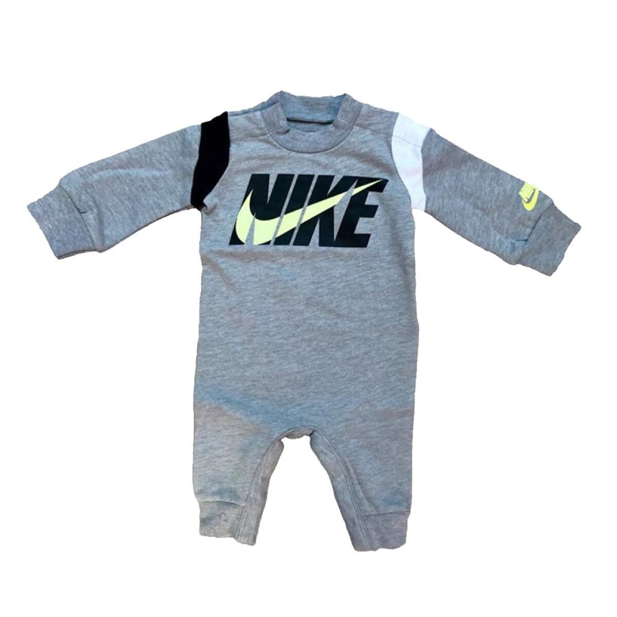 COLOR BLOCKED COVERALL - Grey 