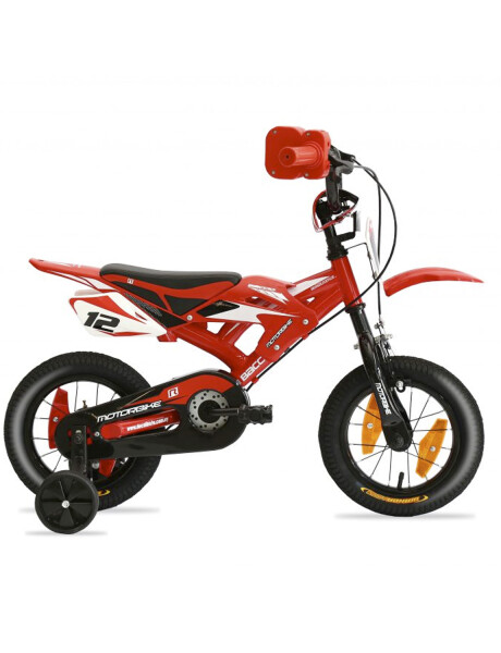 Bicicleta Baccio Motorbike rodado 12 con sonidos Rojo