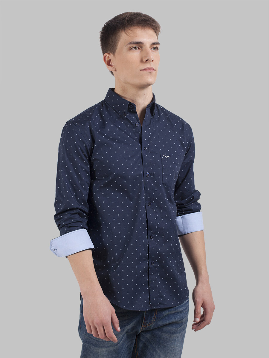 Camisa Pail Slim Design - Variante 4/Marino 