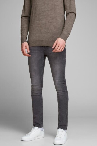 Jeans Slim Fit, Con Diseño Clásico De 5 Bolsillos Grey Denim
