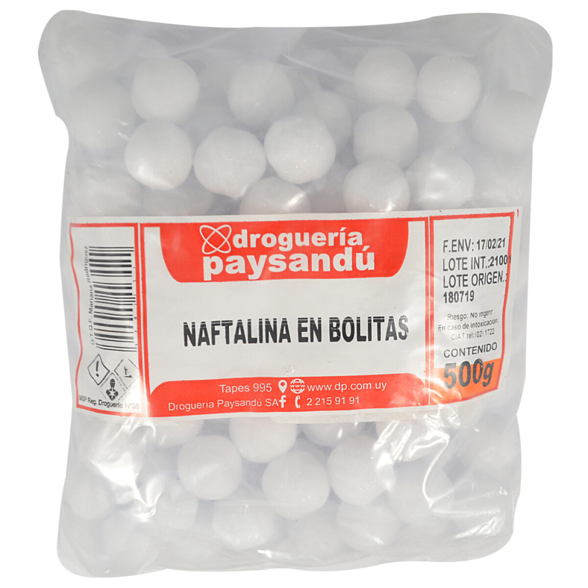 Naftalina en Bolitas - 500 g 