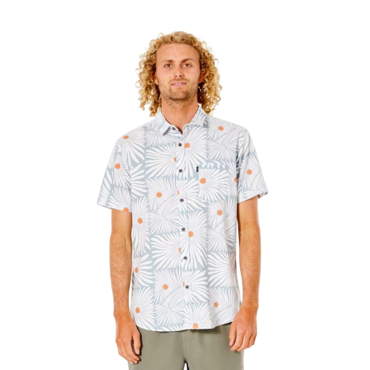 Camisa MC Rip Curl PARTY PACK S/S SHIRT Mineral Green 