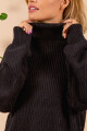 Sweater con cuello alto Negro