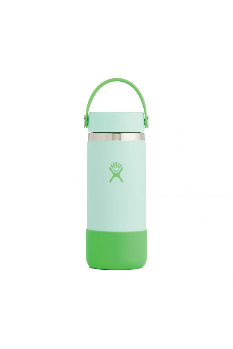 Botella Wide Mouth With Flex Cap And Boot 16 Oz. - Seafoam - Pop Green 