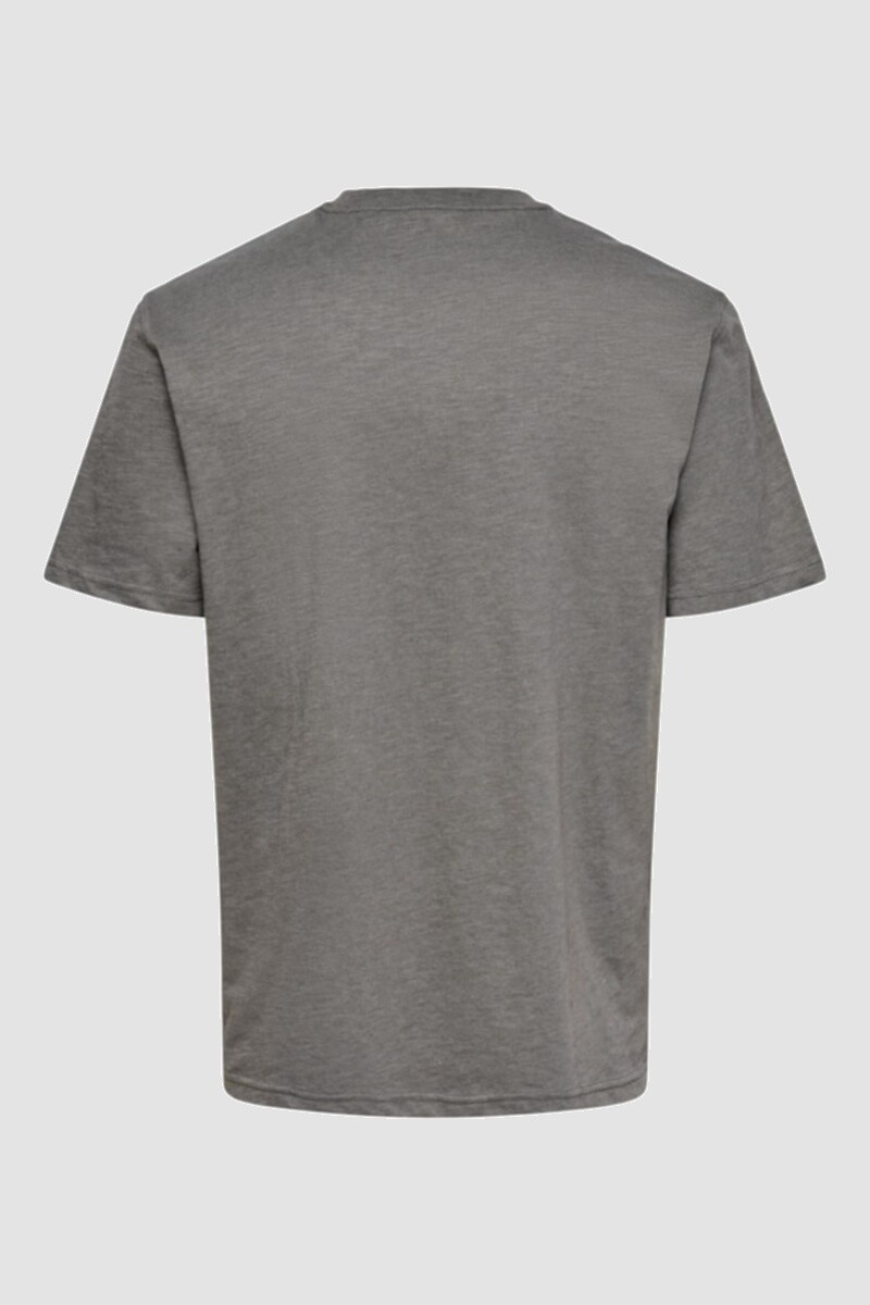 Camiseta manga corta con estampa Medium Grey Melange
