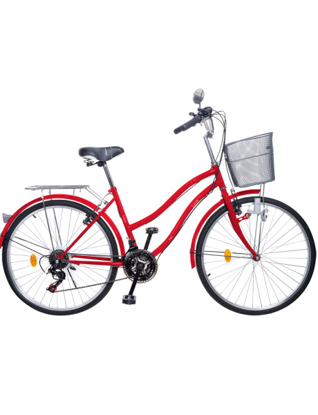 Bicicleta Vintage Rodado 26 y 21 cambios Rojo