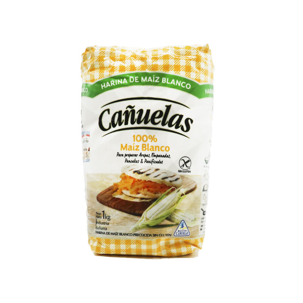 Harina CAÑUELAS 1 kilo 100% Maiz Blanco 