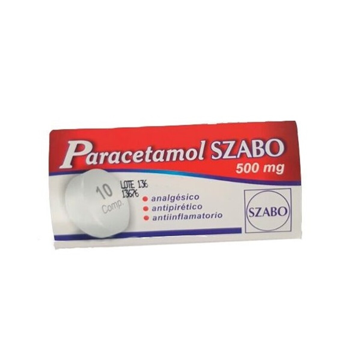 Paracetamol Szabo 500 Mg. 10 Comp. 