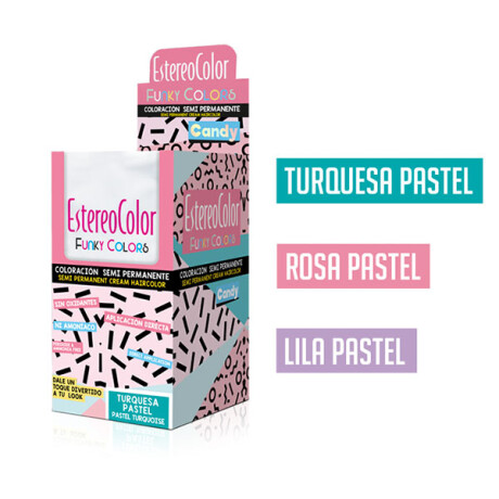 Tintas Funky EstereoColor Rosa Pastel Candy