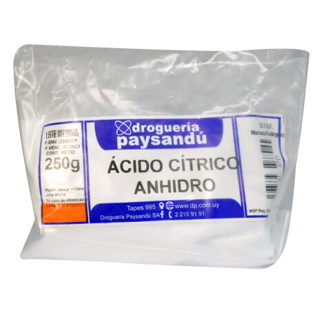 Ácido Cítrico Anhidro 250 g