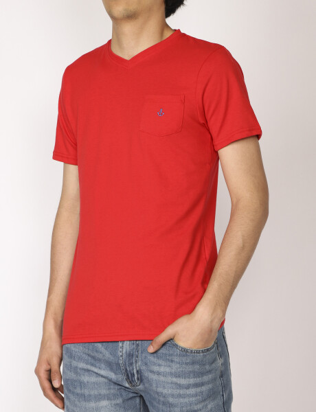 Remera T-shirt C/ Bolsillo Navigator Rojo