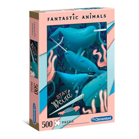 Puzzle Clementoni 500 piezas Animales Fantásticos Narwhal 001