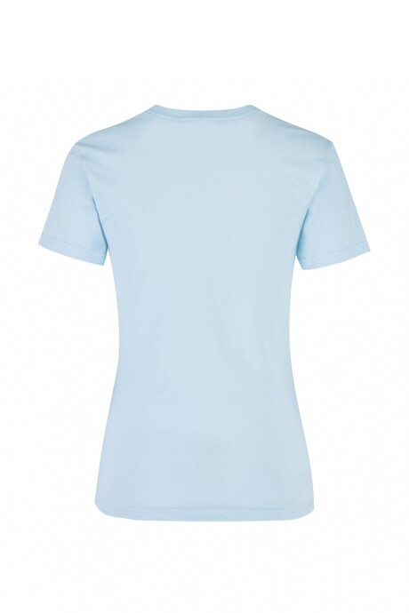 Camiseta a la base dama Azul claro