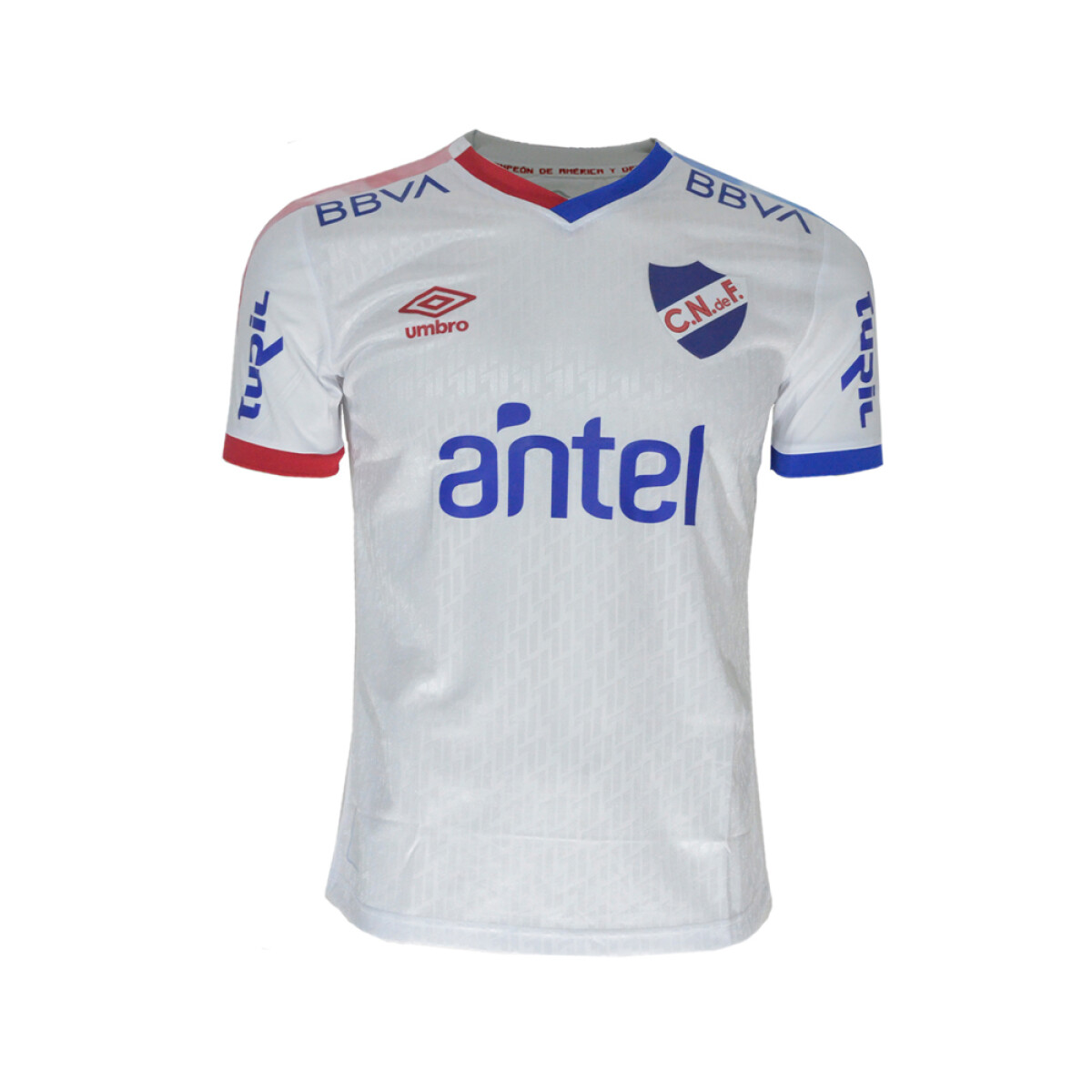 Camiseta Of. Nacional Ad - White/Red/Blue 