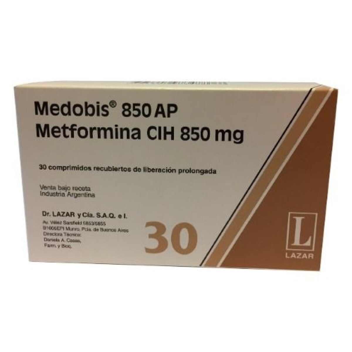 Medobis Ap 850 Mg. 30 Comp. 