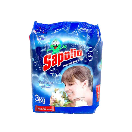 Jabón en Polvo SAPOLIO 3kg Azul