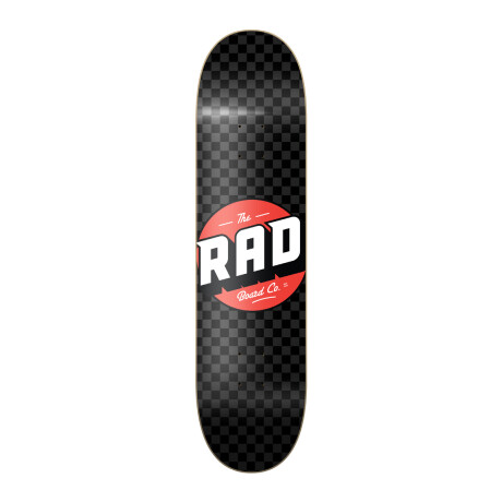 Deck Skate Rad 8.375" - Modelo Checker - Black / Ash (solo tabla) Deck Skate Rad 8.375" - Modelo Checker - Black / Ash (solo tabla)
