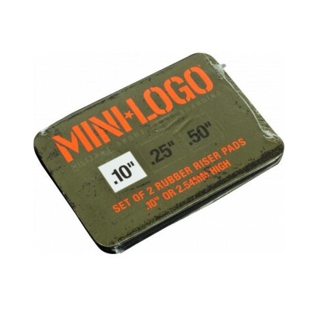 Riser pads Rubber Minilogo .10'' - 2.54 mm Riser pads Rubber Minilogo .10'' - 2.54 mm