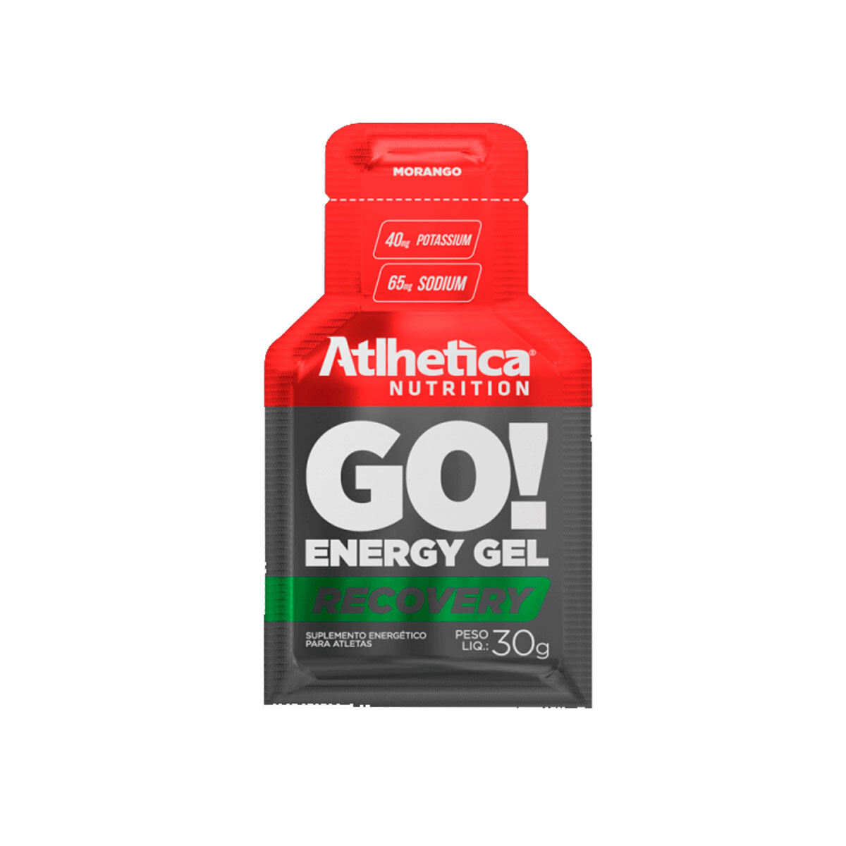 Atlhetica Nutrition Go! Energy Gel 30g Caja x10 - Frutilla 