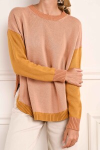 Sweater Combinado Rosa