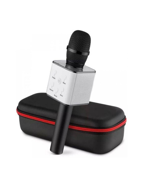 Micrófono Karaoke bluetooth inalámbrico parlante USB Negro