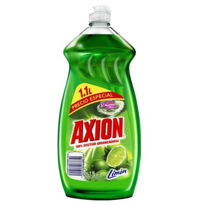 Detergente Líquido Axion Limón Verde 1.1 LT
