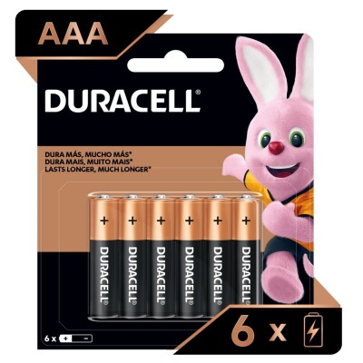 Pila Duracell Alcalinas AAA X6