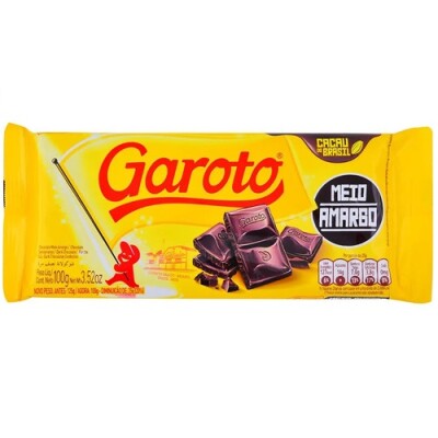 Chocolate Semi Amargo Garoto 100 Grs. Chocolate Semi Amargo Garoto 100 Grs.