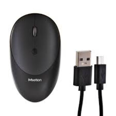 Mouse Inalámbrico Meetion R600 USB Batería Recargable NEGRO