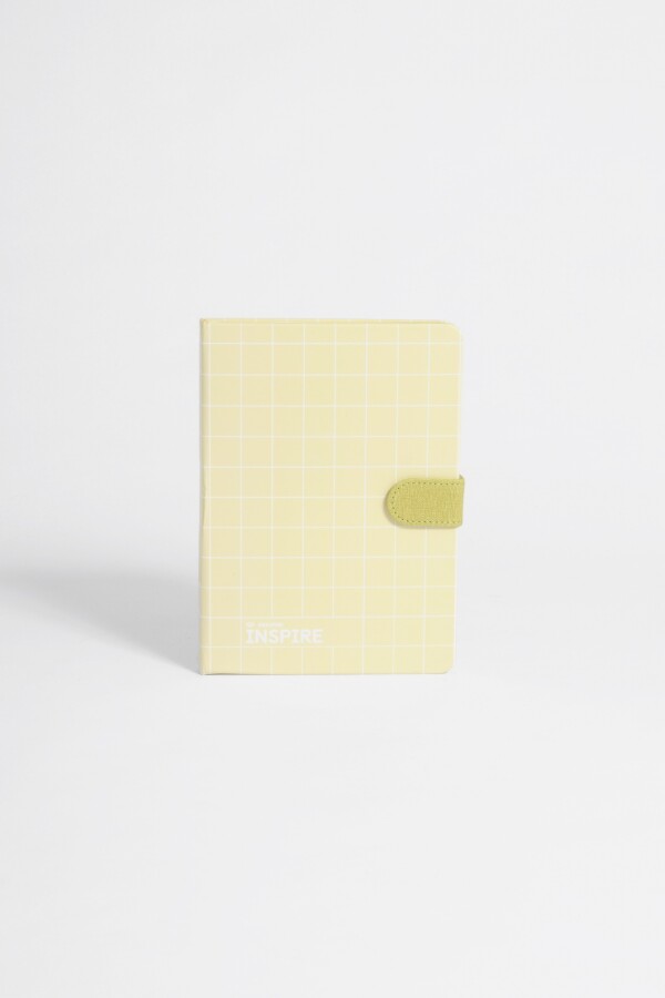 Cuaderno tapa dura cuadrille amarillo