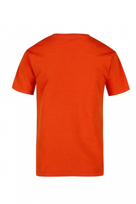 Camiseta a la base niño naranja