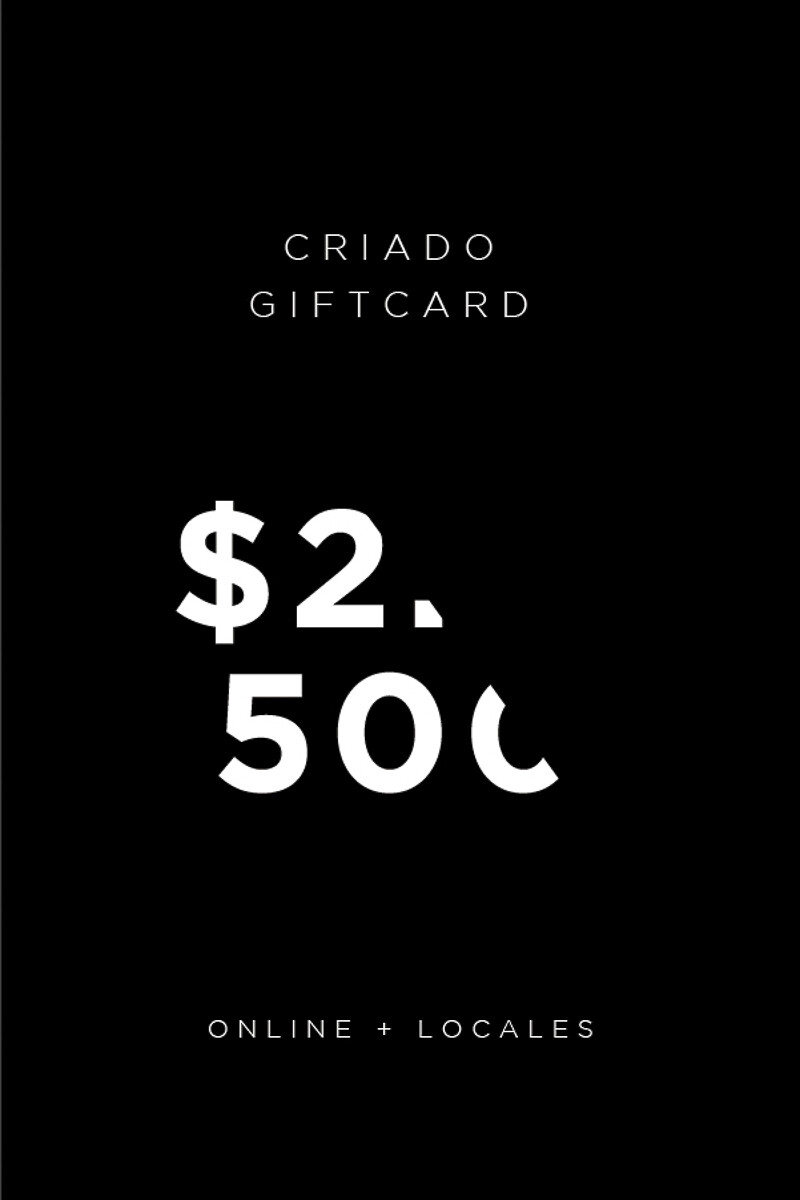 Gift Card - $2500 