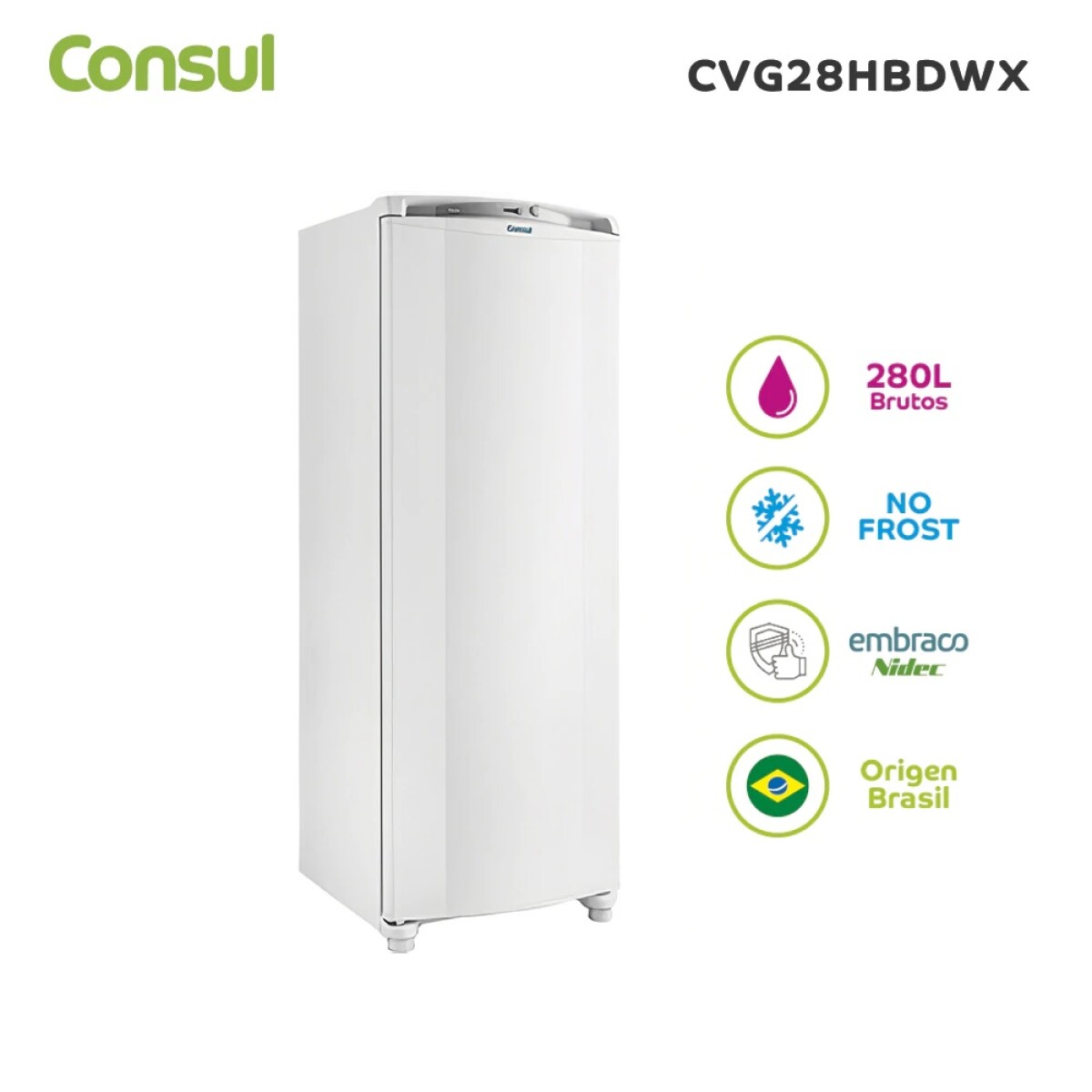 Freezer Vertical Consul 280 Lts 