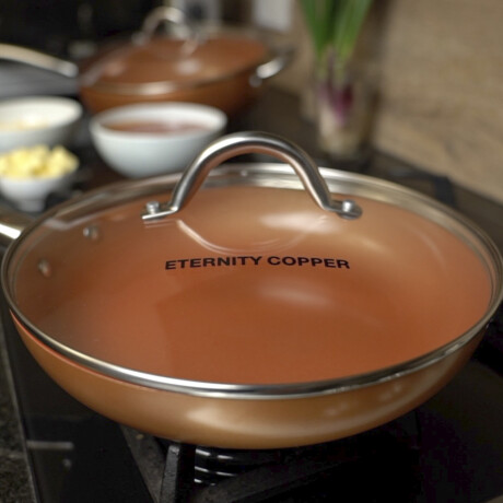 Set de sartenes con tapa - Eternity Copper Set de sartenes con tapa - Eternity Copper