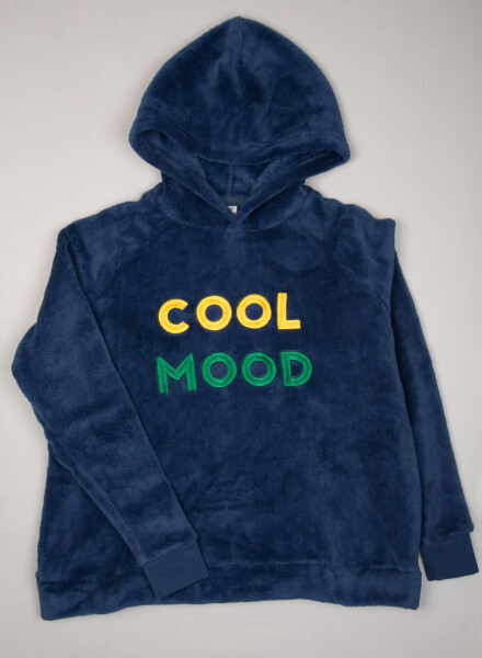 Buzo cozy hoodie Azul